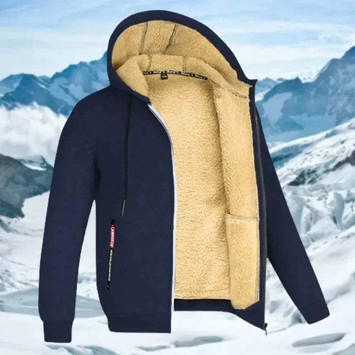 Arie - Chaqueta de Invierno para Hombre con Capucha y Forro de Felpa