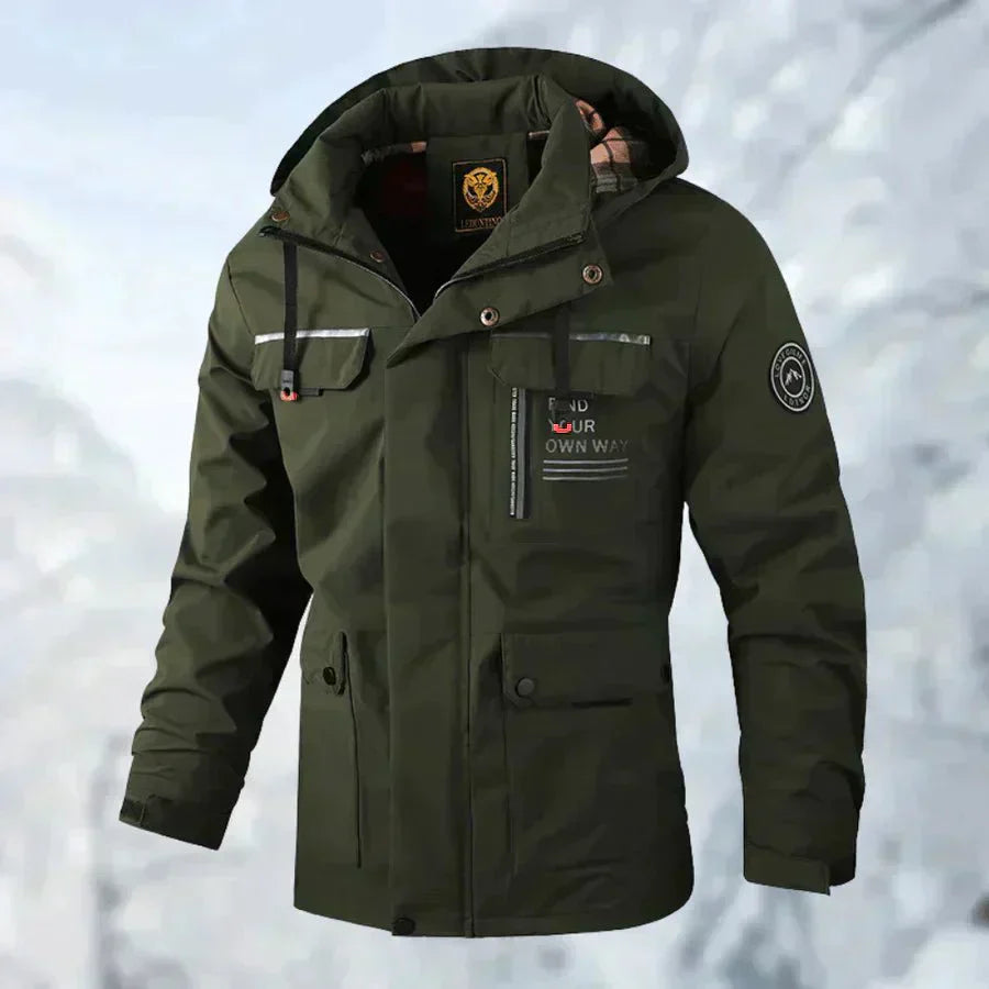 Miller - Chaqueta deportiva impermeable y resistente al viento y al agua