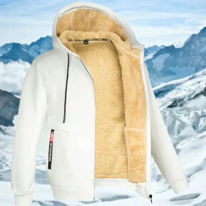 Arie - Chaqueta de Invierno para Hombre con Capucha y Forro de Felpa