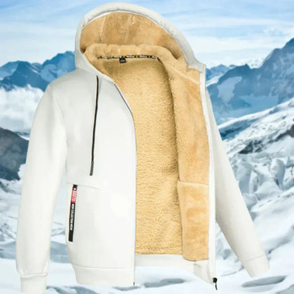 Arie - Chaqueta de Invierno para Hombre con Capucha y Forro de Felpa