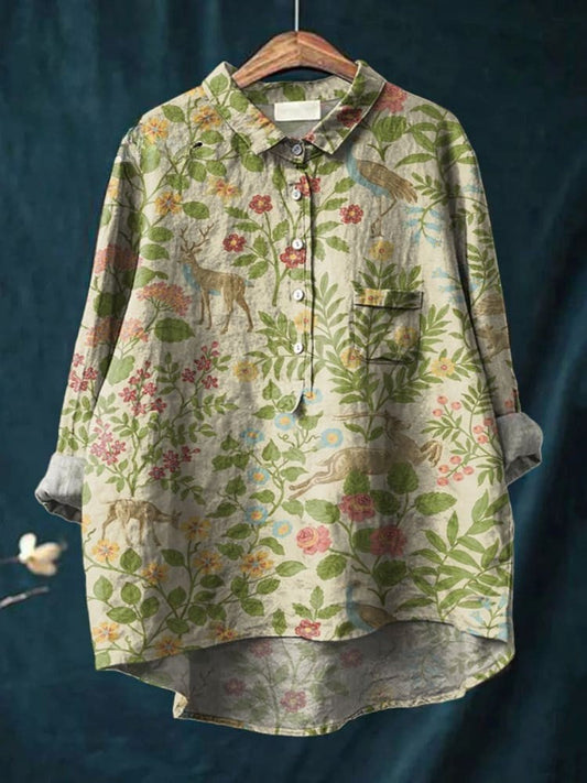 Camisa Olivia | Bosque Floral