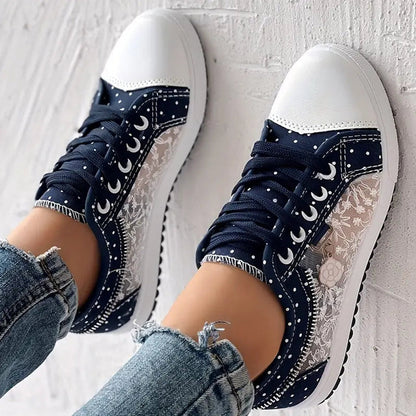 Mielle™ - Zapatillas de encaje punteado