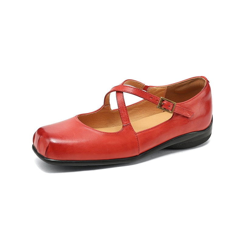 Mary Janes de cuero Edith