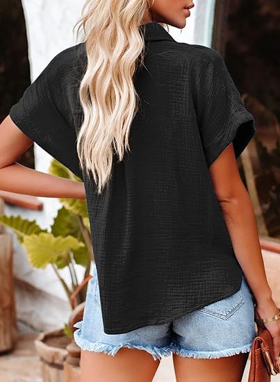 Brielle™ - Blusa Texturizada de corte holgado