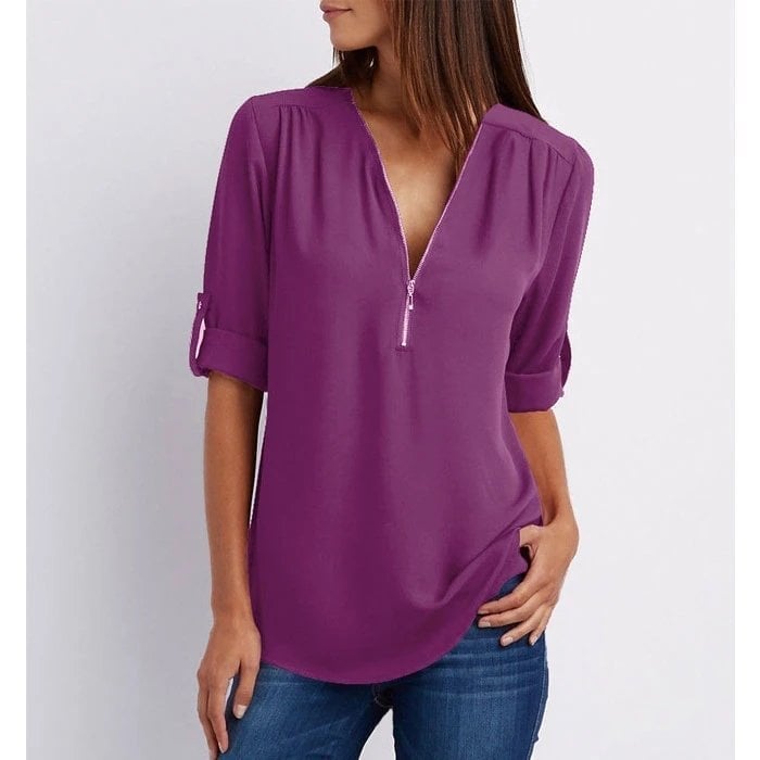 Lizzy - Blusa elegante con cierre
