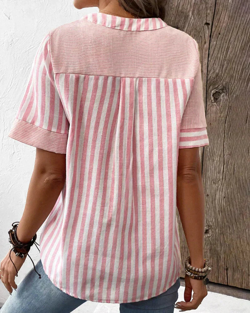 Sandra™ - Camiseta clásica de rayas