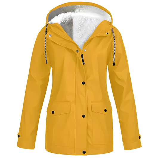 Ella™ - Abrigo impermeable for women forraso con forro de felpa