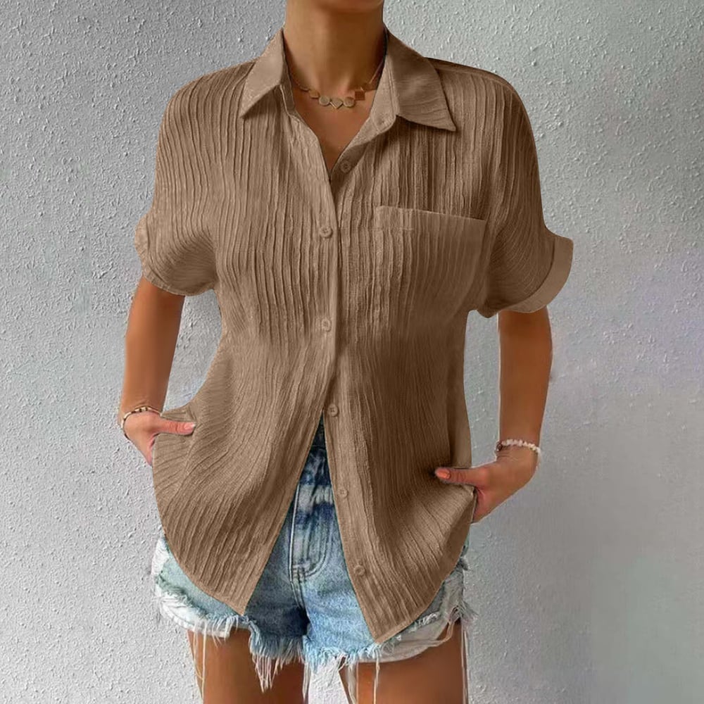 Brielle™ - Blusa Texturizada de corte holgado
