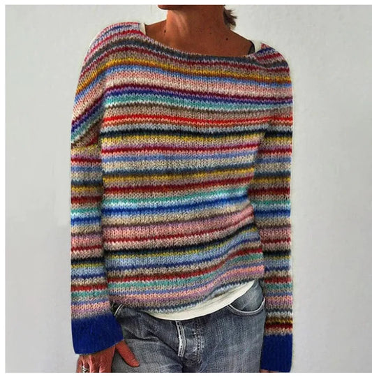 Lexi - Suéter de Otoño con Estampado Nórdico Retro