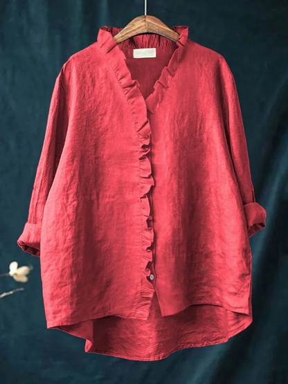 Blusa con borde de volantes Tifannie™