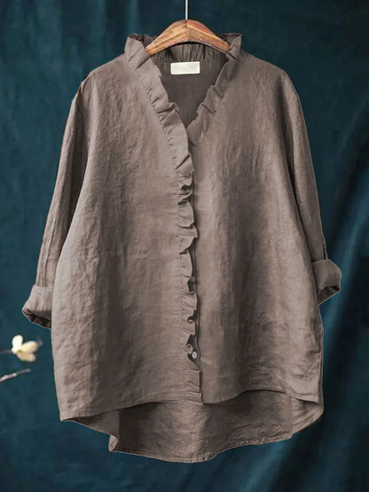 Blusa con borde de volantes Tifannie™