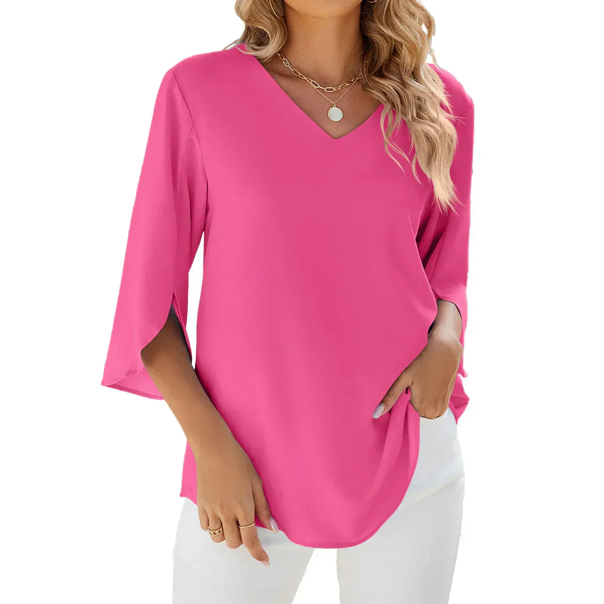 Blusa de cuello en V CARA