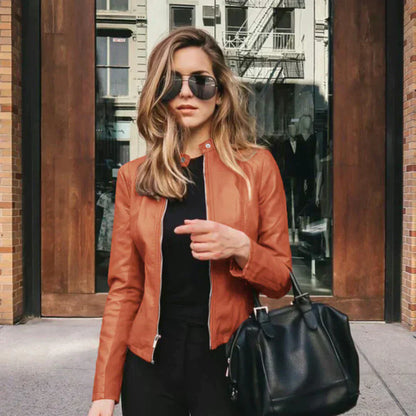 Sophia™ - Chaqueta de cuero italiana