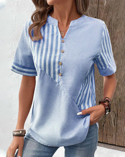 Sandra™ - Camiseta clásica de rayas