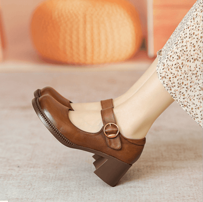 Mary Janes de cuero Agnes