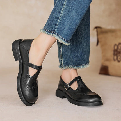 Mary Janes de Cuero Risla