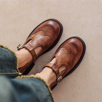 Mary Janes de Cuero Risla