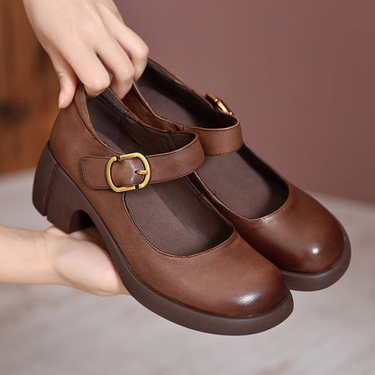 Mary Janes de cuero Agnes