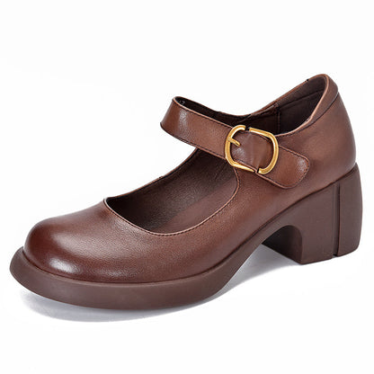 Mary Janes de cuero Agnes