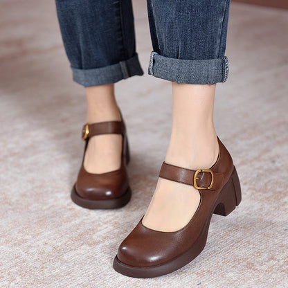 Mary Janes de cuero Agnes
