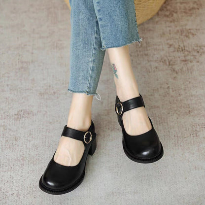 Mary Janes de cuero Agnes