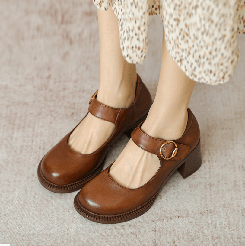 Mary Janes de cuero Agnes