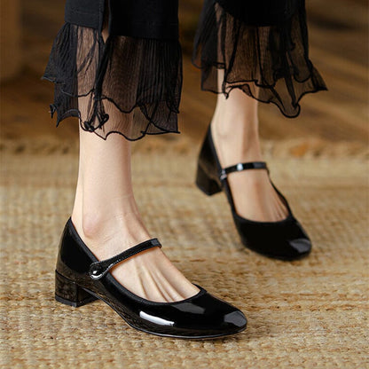 Zapatos Mary Jane de Cuero Livy