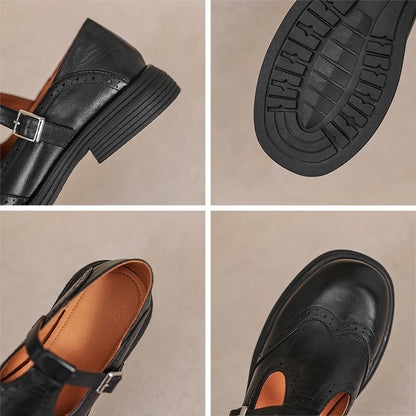 Mary Janes de Cuero Risla