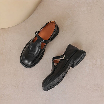 Mary Janes de Cuero Risla