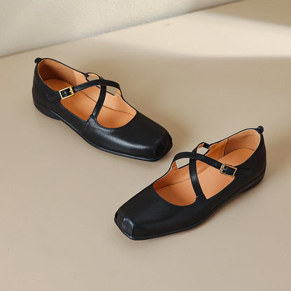 Mary Janes de cuero Edith