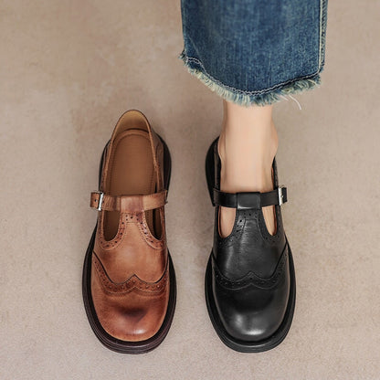 Mary Janes de Cuero Risla