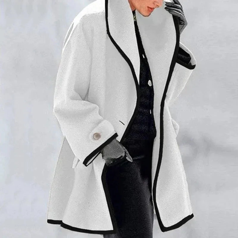 Alexa™ - Elegante abrigo de trufa